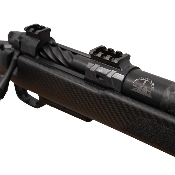 Long Range Hunter over bolt view with SMR logo