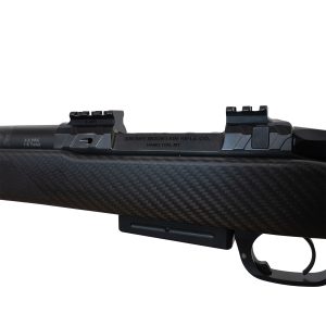Long Range Hunter over bolt view left side engraved