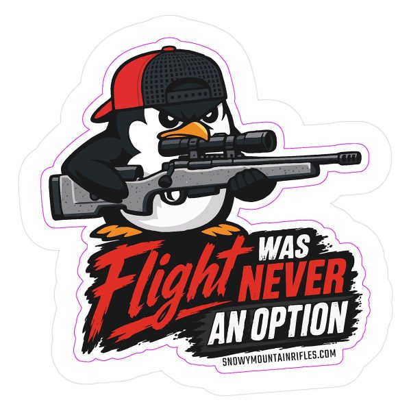 Snowy Mountain Rifle Co. Merchandise: "Fight Not Flight" Sticker